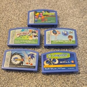 Leap Frog Leapster LeapPad Game Cartridges 5pk
